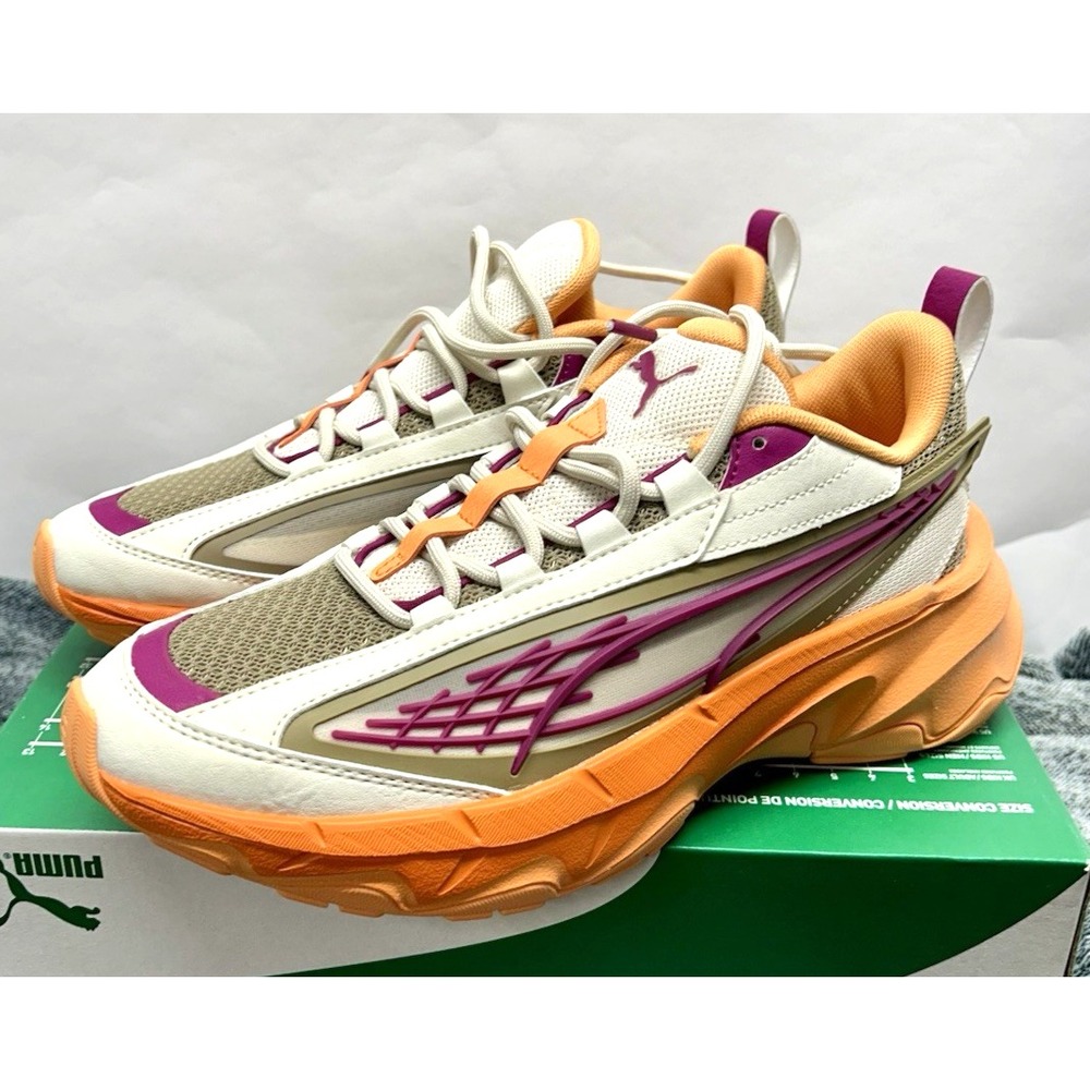 Puma CARBON Dare To Women's Snow-Oak Branch-Magenta Size 8 Athletic Shoes